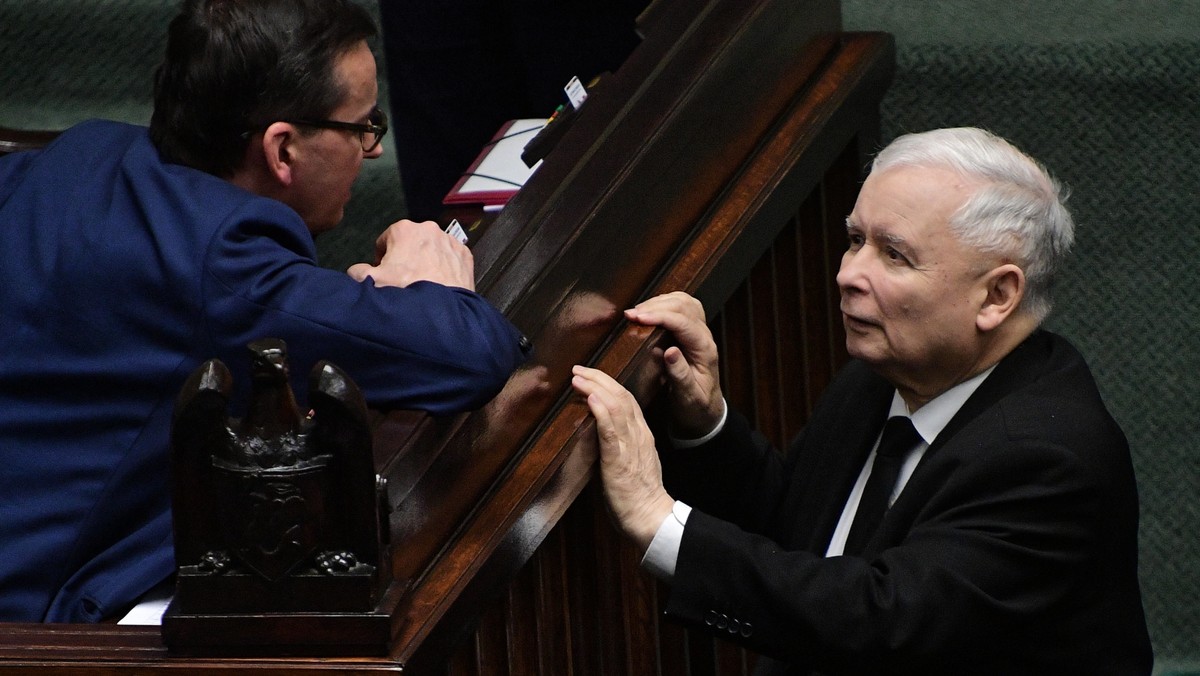 Mateusz Morawiecki i Jarosław Kaczyński