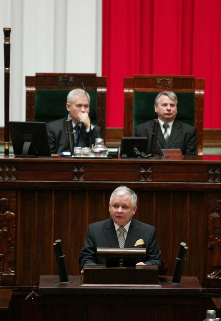 23 grudnia 2005. Zaprzysiężenie prezydenta Lecha Kaczyńskiego,