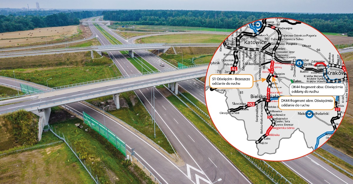 Kręgosłup drogowy województwa śląskiego prawie gotowy. niedługo otwarcie kolejnego odcinka S1