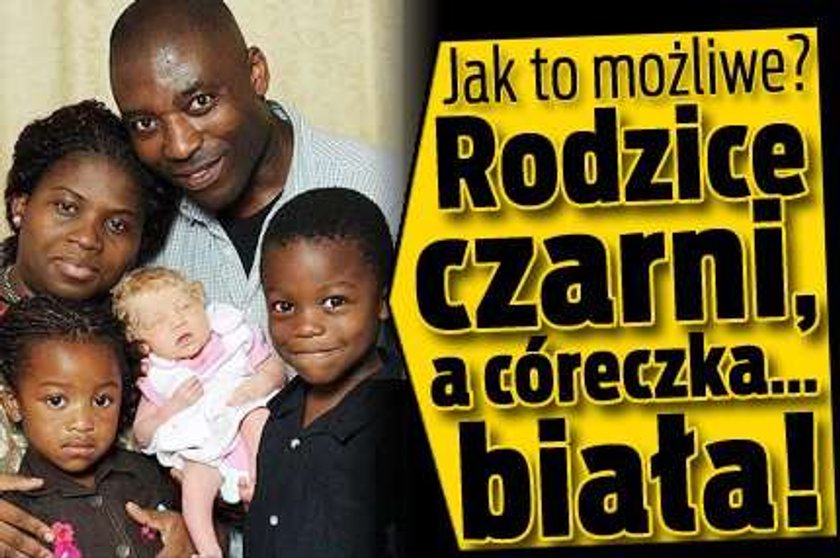 Czarni rodzice, a córeczka biała!