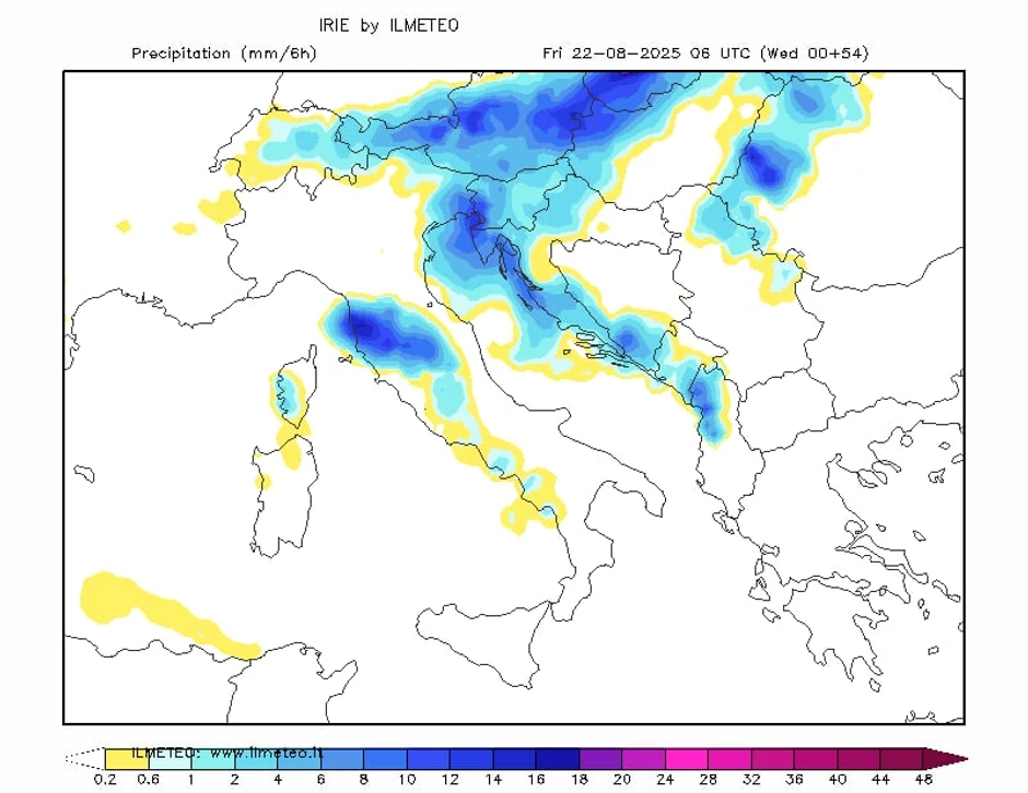 Oblaci stižu polako u Srbiju u četvrtak uveče i u petak će i kod nas biti padavina