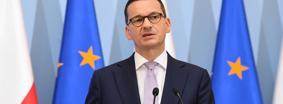 Premier Mateusz Morawiecki prezentuje projekt budżetu na 2020 rok. Warszawa, 27 sierpnia 2019 r.