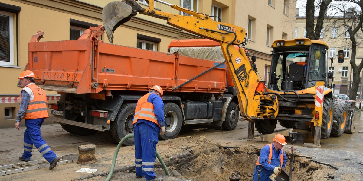 Awaria wodociągowa w Łodzi