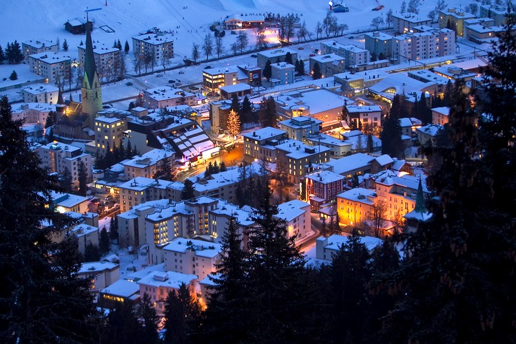 Widok na Davos. Szwajcaria 24. stycznia 2011 r.