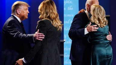 Małżeńskie czułości: Melania Trump kontra Jill Biden