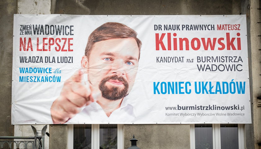 Mateusz Klinowski, burmistrz Wadowic