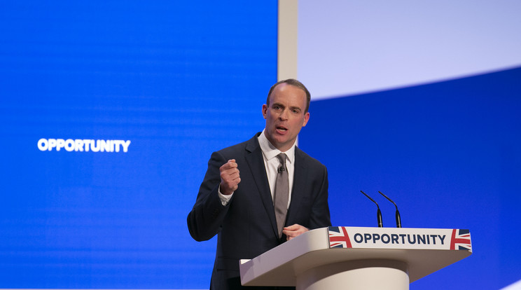 Dominic Raab nagy bejelentést tett / fotó: Northfoto