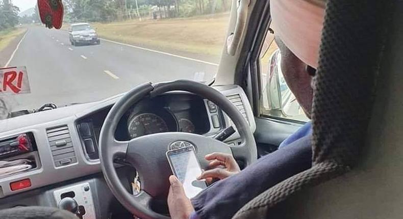 NTSA responds with heavy punishment for Nyeri driver caught texting while doing 100 km/hr