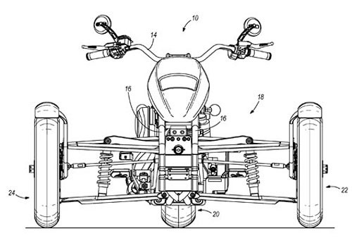 Harley-Davidson zarejestrował patent na trójkołowca