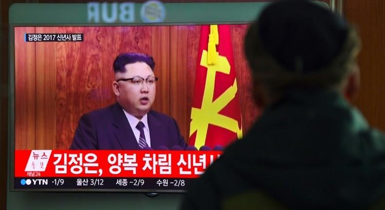 North Korean leader Kim Jong-Un, in a New Year's speech January 1, 2017, said the country was in the final stages of test-launching the intercontinental ballistic missile