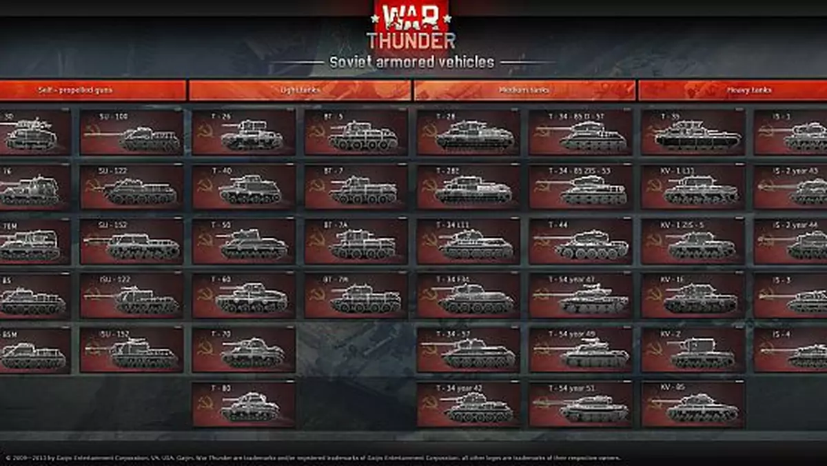 No to spójrzmy na te drzewka czołgów w War Thunder