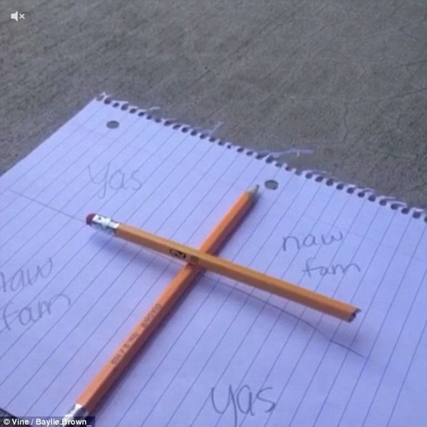 Demon "Čarli" odgovara na pitanja tako što okreće vrh olovke prema odgovorima