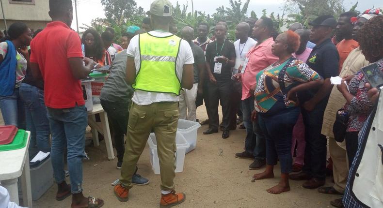 Collation of results vote counting at a Polling Unit INEC
