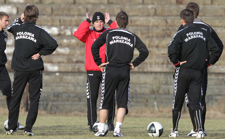 PIŁKA NOŻNA POLONIA WARSZAWA TRENING