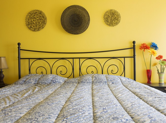 Żółta sypialnia