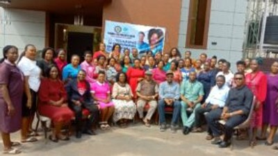 Facilitators and participants at the modified life saving skills in Awka (Credit: NAN)