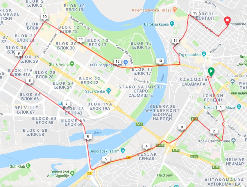 Ruta jubilarne 100. Kritične mase biće duga 16 kilometara