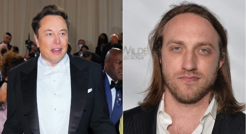 Elon Musk joked about letting Chad Hurley (right) touch his wiener.