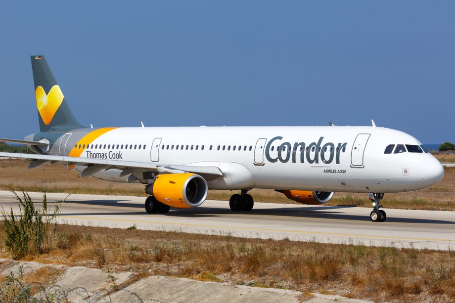 Condor to niemieckie czarterowe linie lotnicze będące częścią globalnej marki biura podróży Thomas Cook