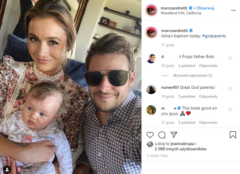 Marco Andretti na Instagramie