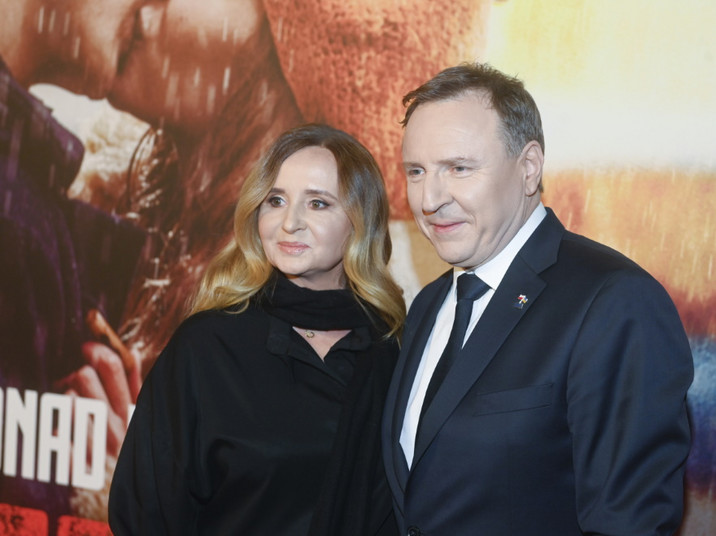 Joanna i Jacek Kurscy na premierze filmu "Marzec '68".