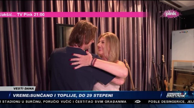Viki Miljković i Željko Mitrović (Foto: Screenshot TV Pink)