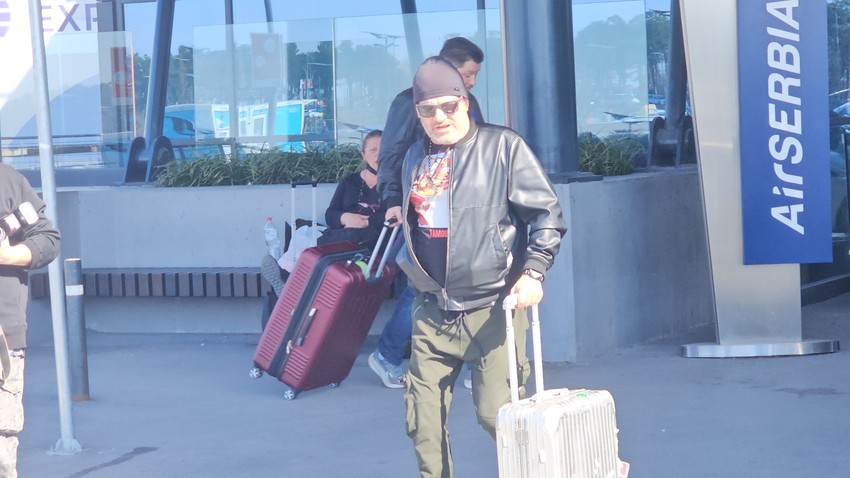 Aca Lukas na aerodromu