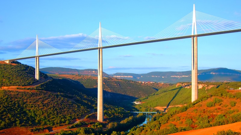 Millau Wiadukt Nad Rzek Tarn Najwy szy Most Na wiecie I Wielka 