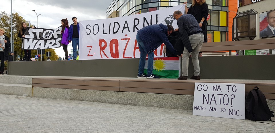 Manifestacja wspierająca Kurdów