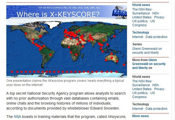 XKeyscore to inwigilacja większa niż PRISM