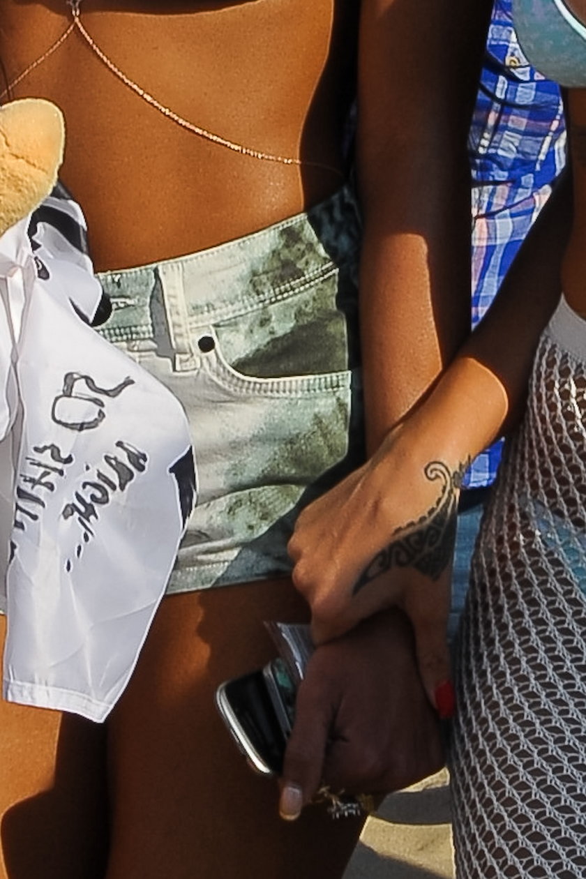 Rihanna na plaży w Sopocie