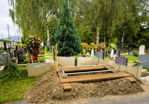 Groblje - ilustracija