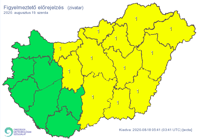 Zivatarra sok helyen lehet még számítani szerdán, kiadták a riasztást / Fotó: met.hu