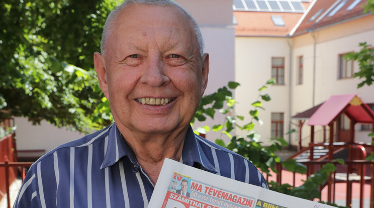 József az 50 ezres Spar-utalványt vendégeire költi / Fotó: Granák László