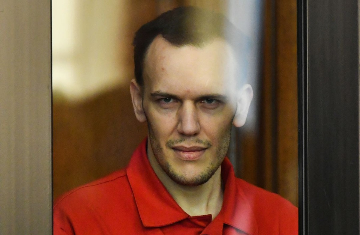 Oskarżony Stefan Wilmont na sali Sądu Okręgowego w Gdańsku
