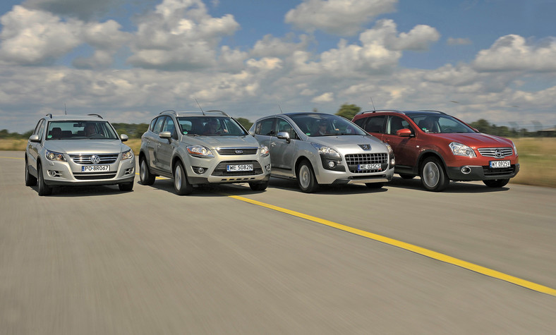 Porównanie: Ford Kuga, Nissan Qashqai +2, Peugeot 3008 i Volkswagen Tiguan