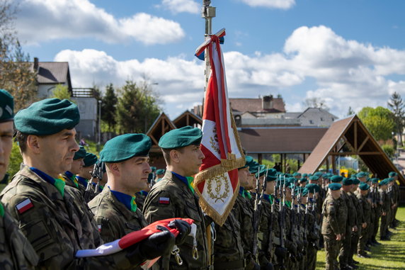 Uroczystość złożenia przysięgi wojskowej. Fot. Radosław Dominowski