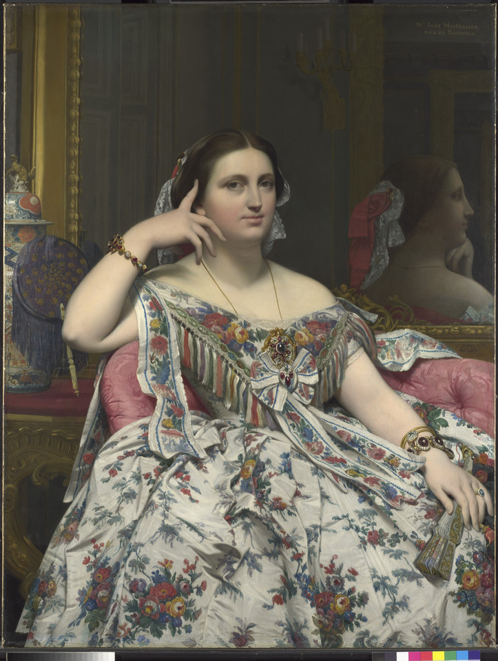 Jean-Auguste-Dominique Ingres, "Pani Moitessier" (1856)