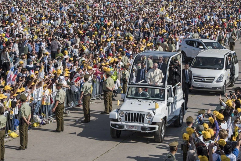 Papa u poseti Čileu 2018. godine | Foto: Getty Images