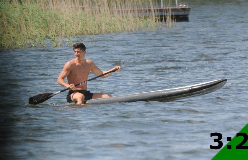 Robert Lewandowski i jego żona Ania szaleją na urlopie na Mazurach!