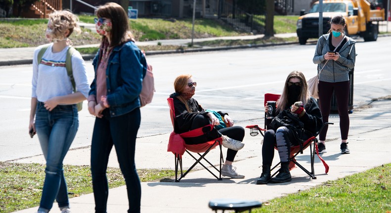 Voting in Wisconsin During a Pandemic: Lines, Masks and Plenty of Fear