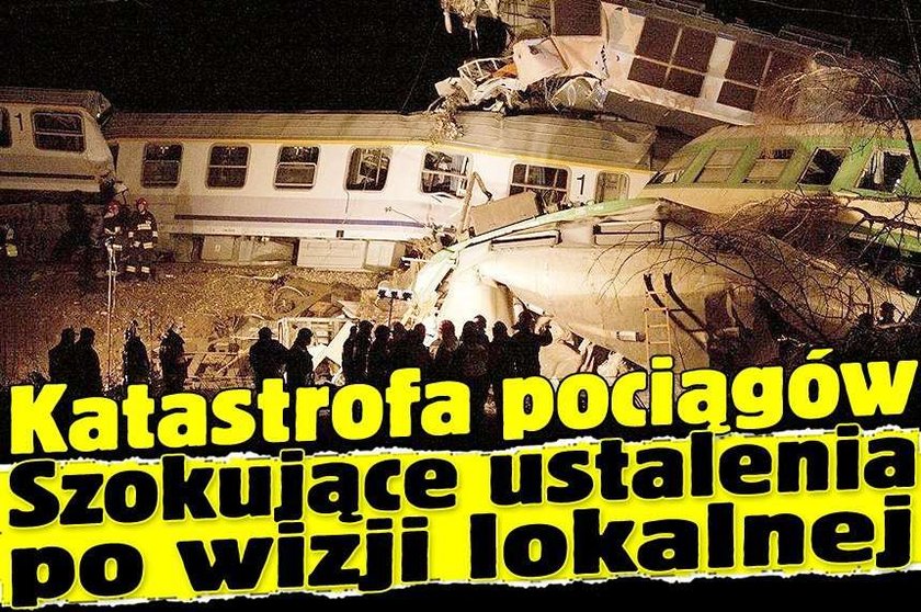 Katastrofa pociągów: Ustalenia po wizji lokalnej