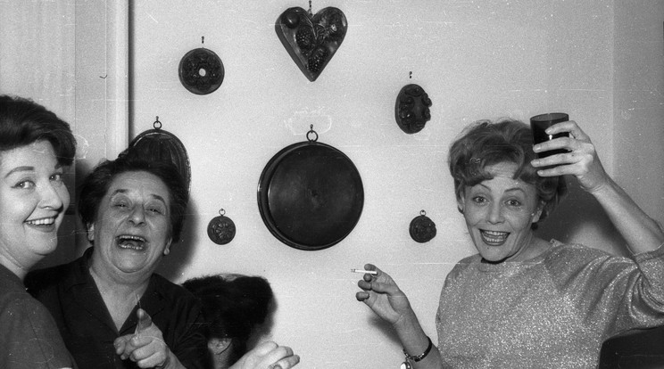 Balogh Erzsi,  Gobbi Hilda és Temessy Hédi 1965-ben / Fotó: Fortepan - Hunyady József  