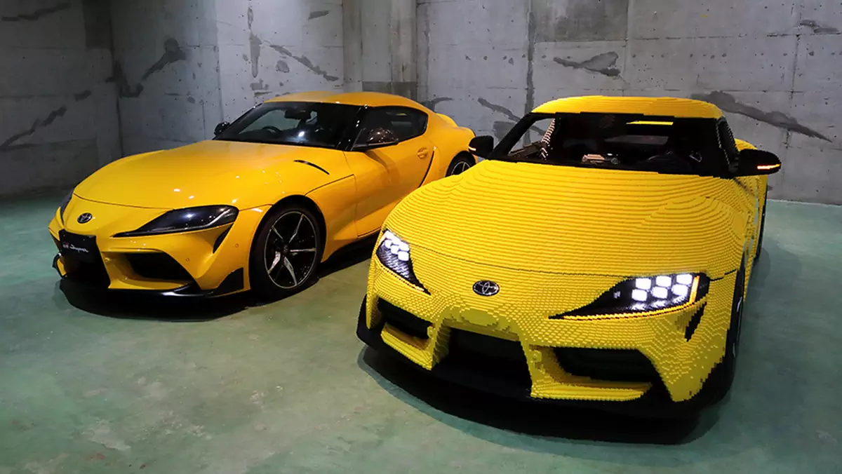 Toyota GR Supra z klocków Lego, wygląda świetnie i jeździ