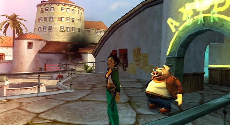 Beyond Good & Evil stars a woman named Jade. It's a third-person action game in the style of The Legend of Zelda.