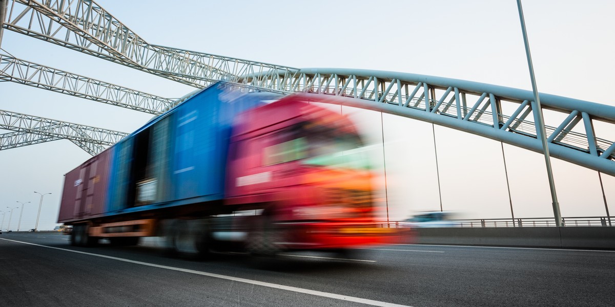 truck motion blur