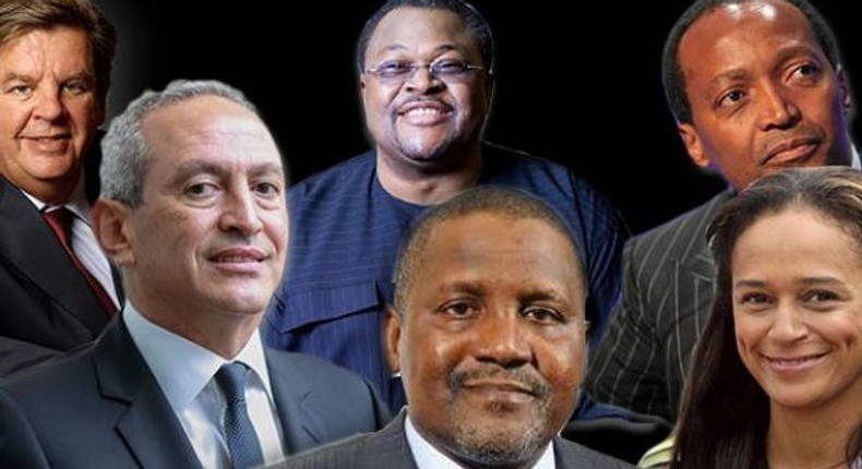 These are African billionaires that made their fortune from investments in technology companies.