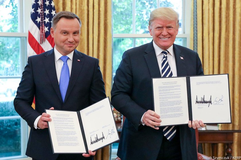 Andrzej Duda podpisał z Donaldem Trumpem deklarację o współpracy