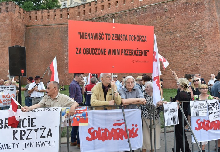 Protestowali też zwolennicy PiS