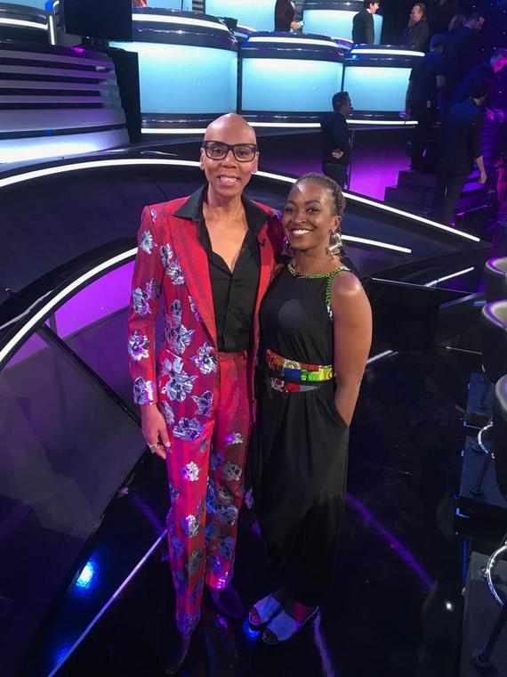 Kate Henshaw with RuPaul, fellow judge at the CBS' new reality show, 'The World's Best.' 